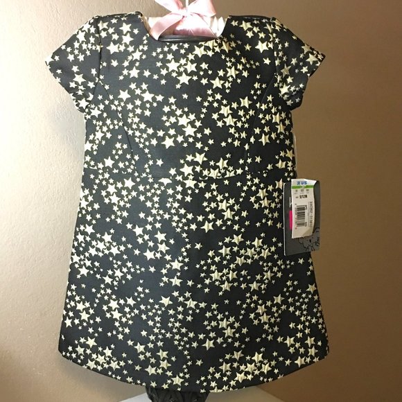 KOALA KIK Black with Gold Stars Dress - NEW WITH TAGS! - Picture 2 of 11